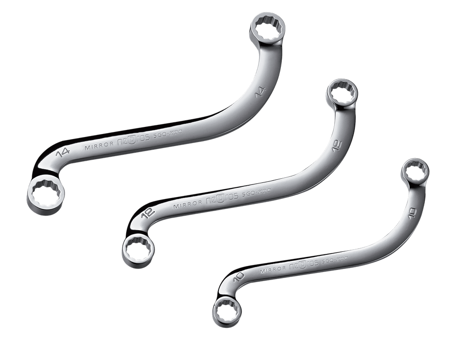 [NM12-18] Nepros(ネプロス)S字めがねレンチ 18mm 単品1本 - MisakaZoo