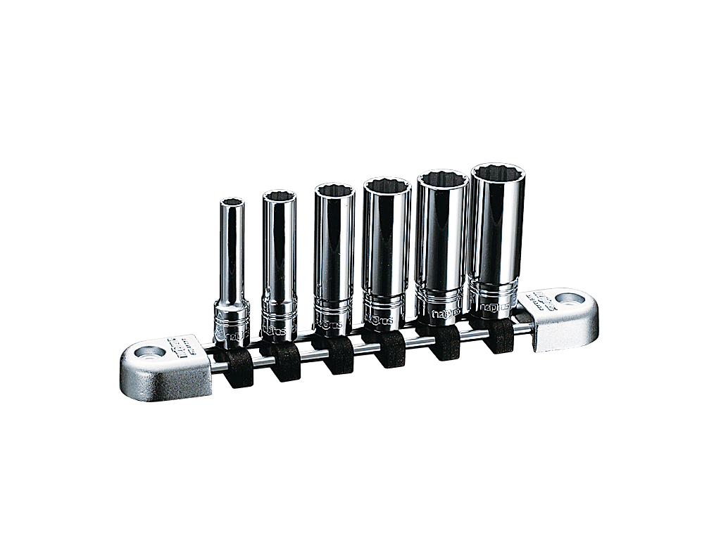 [NTB2L06WA] Nepros(ネプロス)6.3sq.ディープソケットセット(十二角)[6コ組] セット品6個 - MisakaZoo
