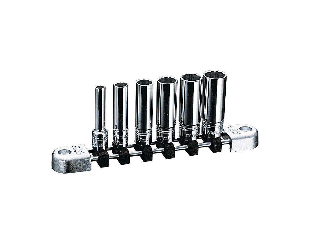 [NTB2L06WA] Nepros(ネプロス)6.3sq.ディープソケットセット(十二角)[6コ組] セット品6個 - MisakaZoo