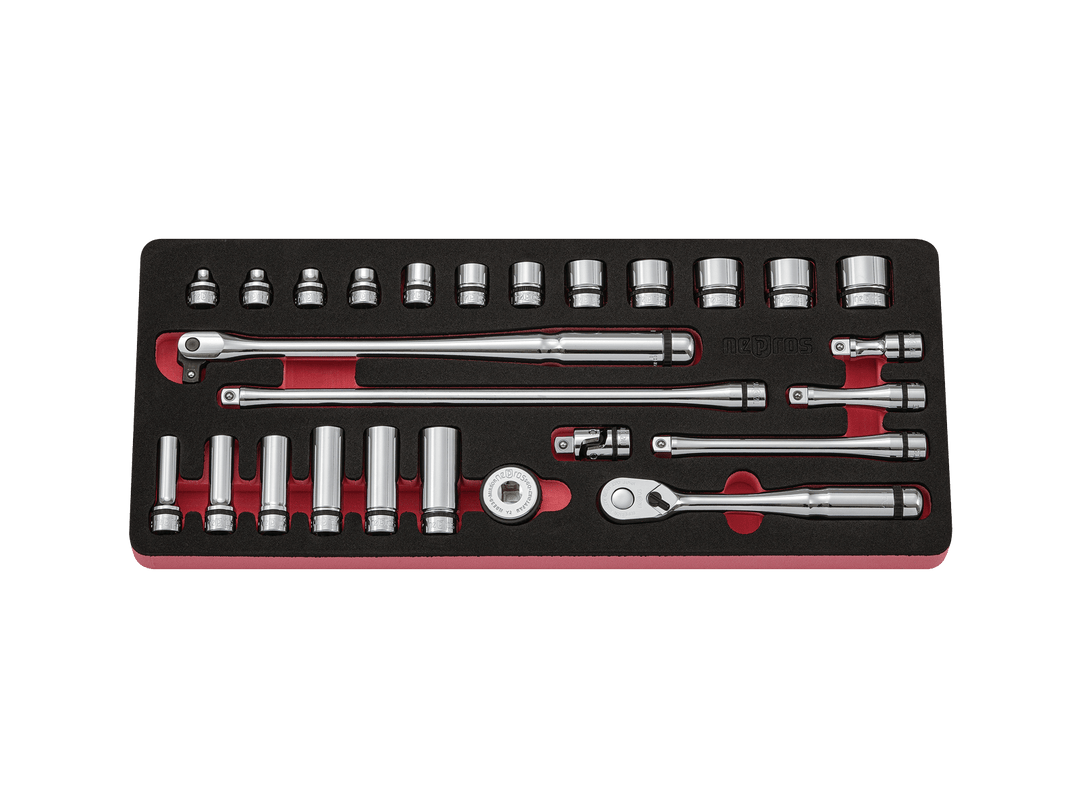 [NTB3X26C] Nepros(ネプロス)9.5sq.ソケットレンチセット[26点] セット品26点 - MisakaZoo
