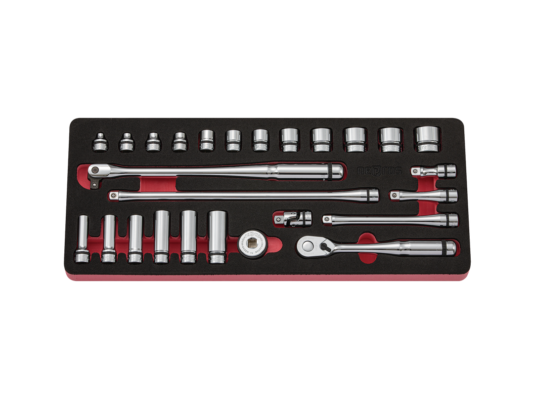 [NTB3X26C] Nepros(ネプロス)9.5sq.ソケットレンチセット[26点] セット品26点 - MisakaZoo