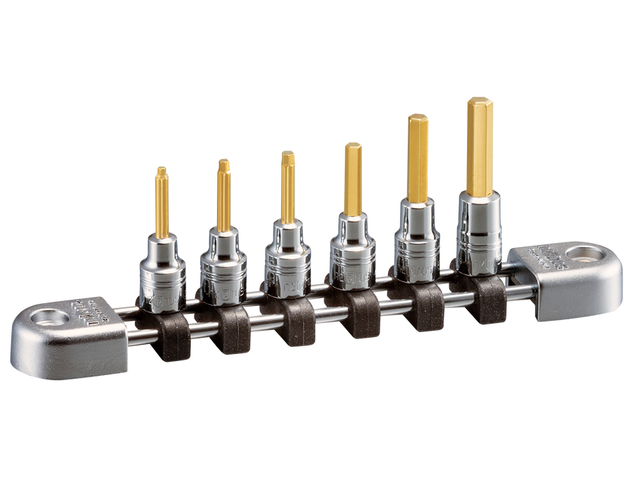 [NTBT206A] Nepros(ネプロス)6.3sq.ヘキサゴンビットソケットセット[6コ組] セット品6個 - MisakaZoo