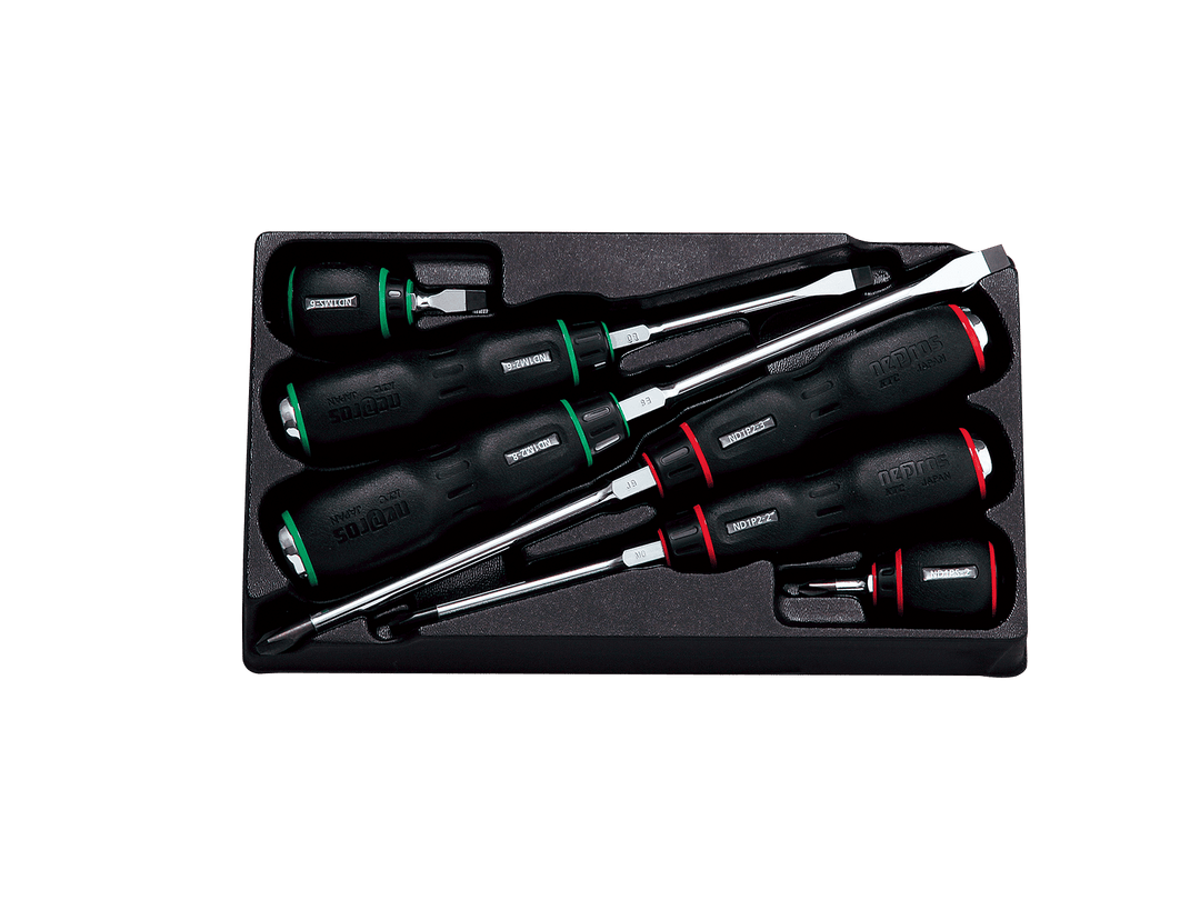 [NTD106] Nepros(ネプロス)樹脂柄ドライバ混合セット[6本組] セット品6本 - MisakaZoo