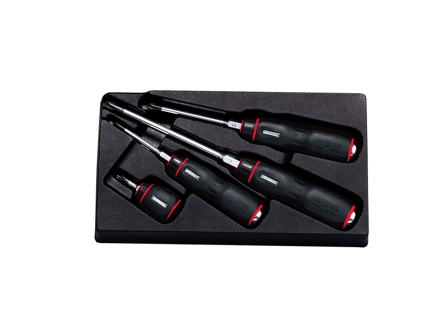 [NTD1P04] Nepros(ネプロス)樹脂柄クロスドライバセット[4本組] セット品4本 - MisakaZoo