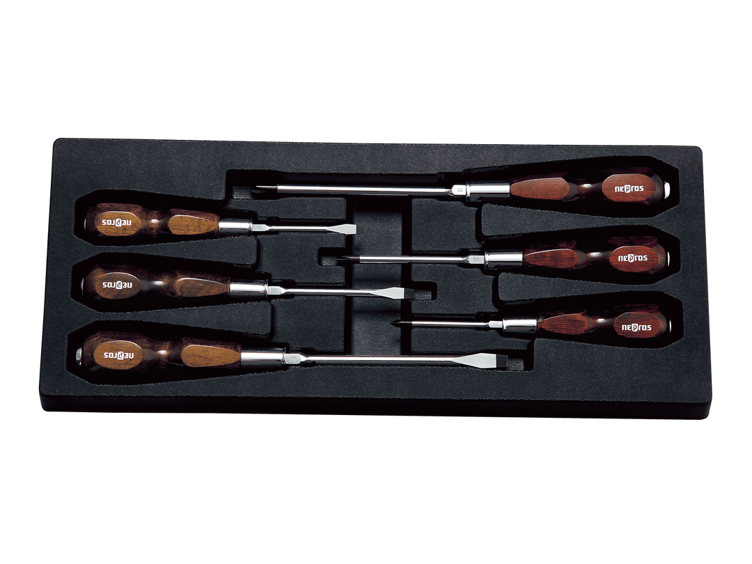 [NTD306] Nepros(ネプロス)木柄ドライバセット[6本組] セット品6本 - MisakaZoo