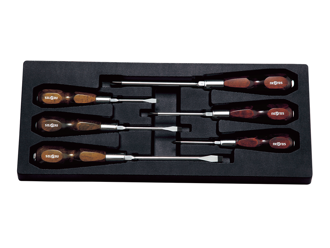 [NTD306] Nepros(ネプロス)木柄ドライバセット[6本組] セット品6本 - MisakaZoo