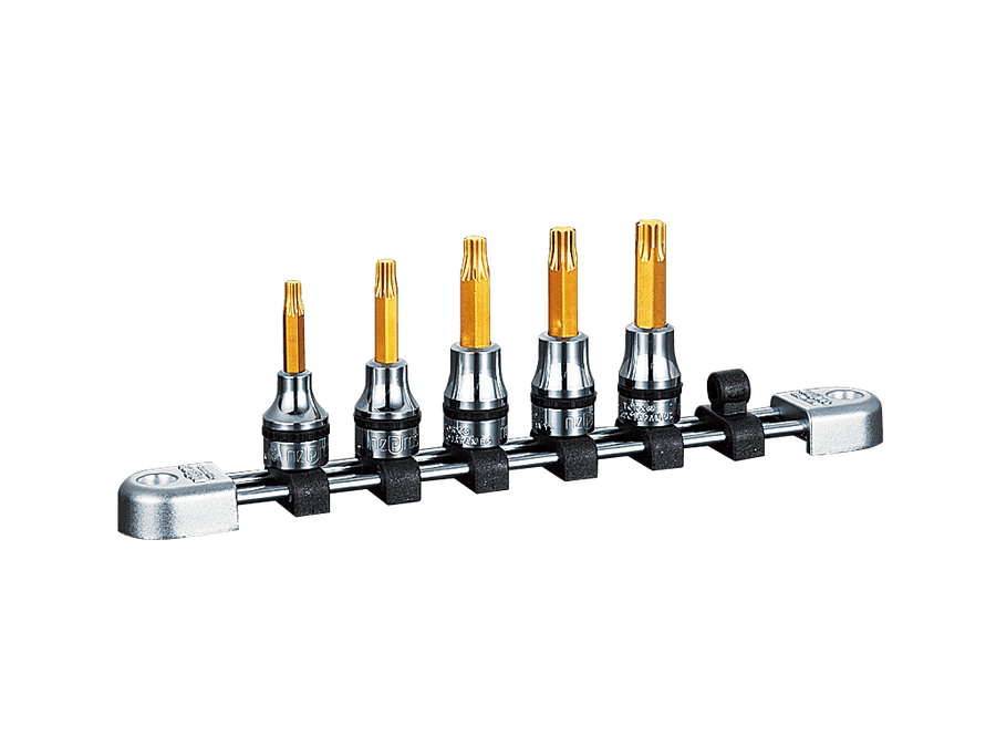 [NTQ6T05A] Nepros(ネプロス)9.5sq.T型トルクスビットソケットセット[5コ組] セット品5個 - MisakaZoo