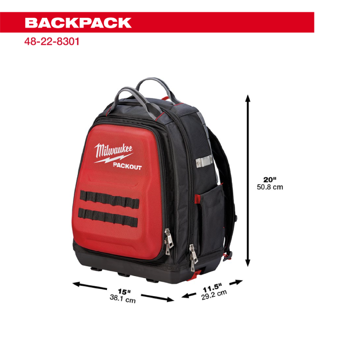 「PackOut」 Milwaukee Tool | ミルウォーキーツール PACKOUT™ バックパック 48-22-8301