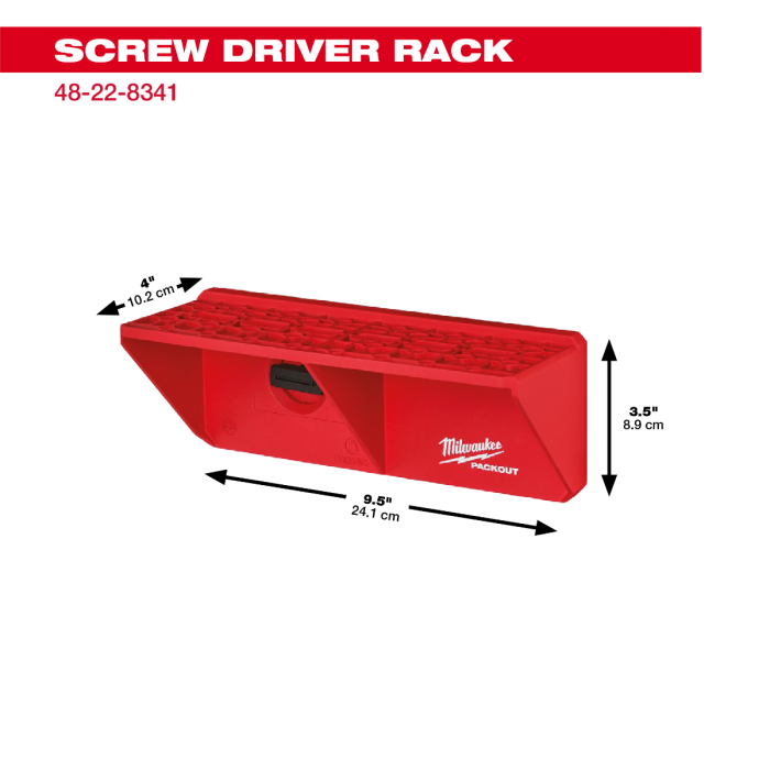 「PackOut」 Milwaukee Tool | ミルウォーキーツール PACKOUT™ ドライバーラック 48-22-8341