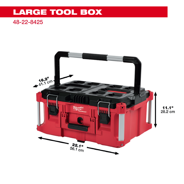 "PackOut" เครื่องมือ Milwaukee |Milwaukee Tools กล่องเครื่องมือ PACKOUT (Lขนาด)48-22-8425