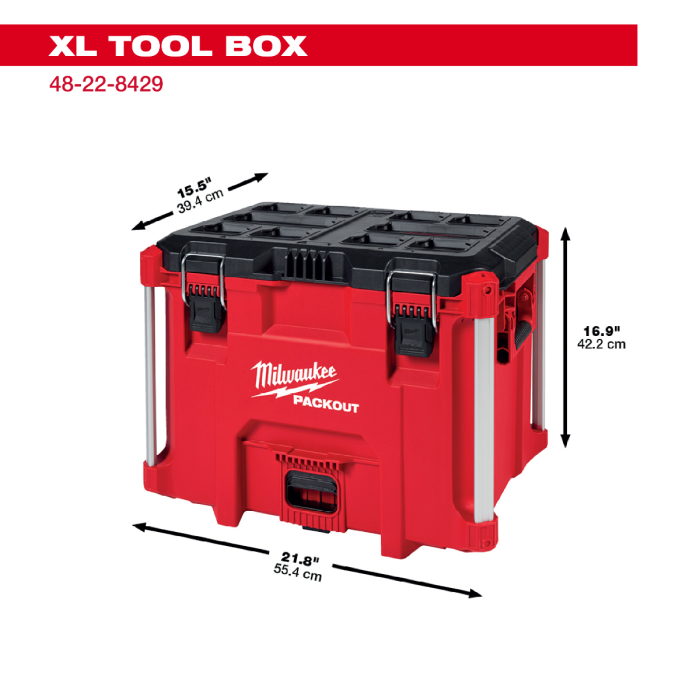 [PackOut] Milwaukee|ミルウォーキー パックアウト ツールボックス （XLサイズ） 48-22-8429