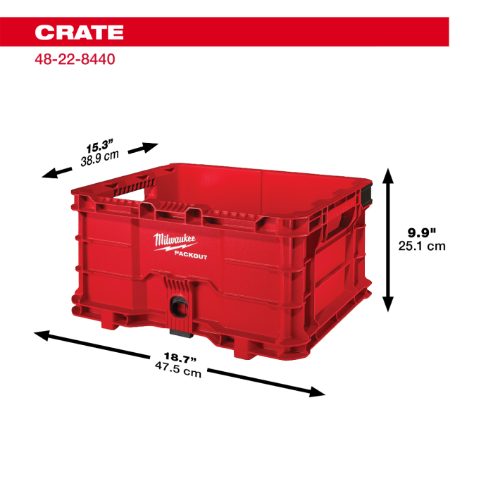 Alat Milwaukee "PackOut" |. Wadah PACKOUT Alat Milwaukee 48-22-8440