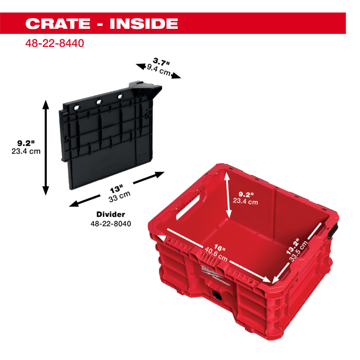 &#39;PackOut&#39; <tc>Milwaukee Tool</tc> PACKOUT 컨테이너 48-22-8440