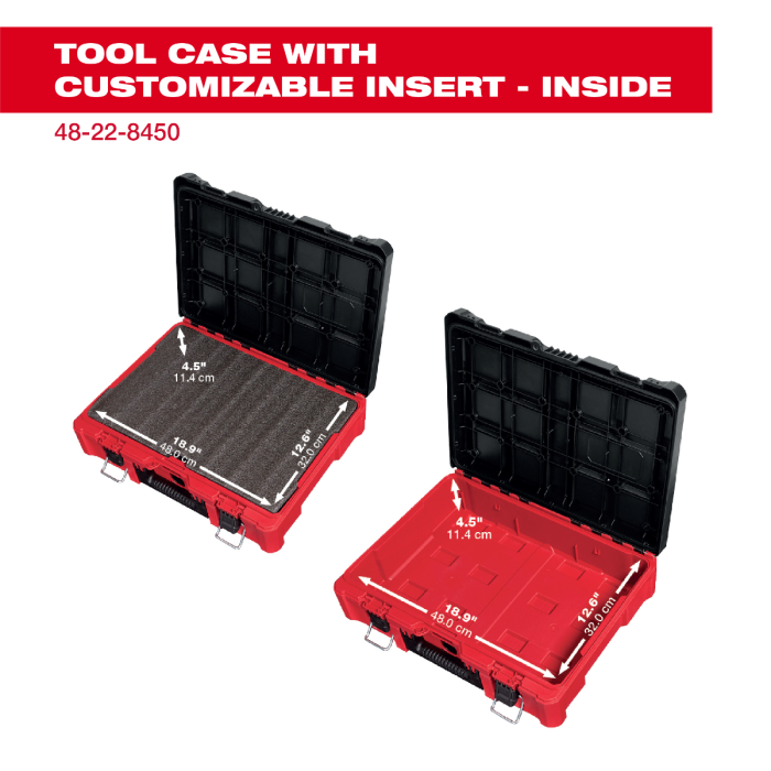 Alat Milwaukee “PackOut” |Kotak Alat PACKOUT Alat Milwaukee (MTermasuk Ukuran/Bentuk) 48-22-8450