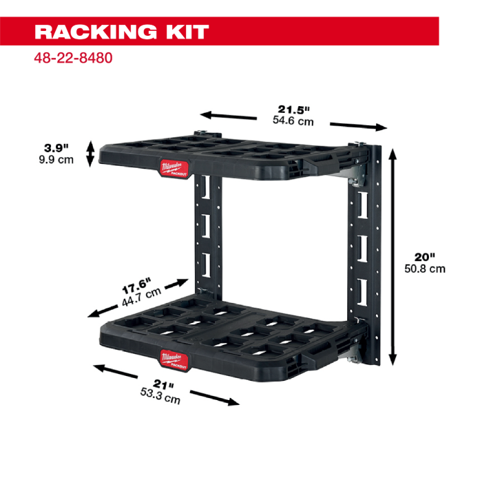 「PackOut」 Milwaukee Tool | ミルウォーキーツール PACKOUT™ 収納棚キット 48-22-8480