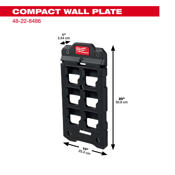 "PackOut" Milwaukee Tool | Milwaukee Tool PACKOUT™ Wandmontageplaat (.S)48-22-8486