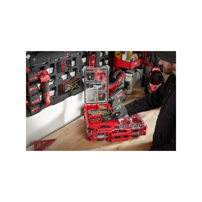 「PackOut」 Milwaukee Tool | ミルウォーキーツール PACKOUT™ マグネット付き小物収納(102mm x 102mm) 48-22-8070