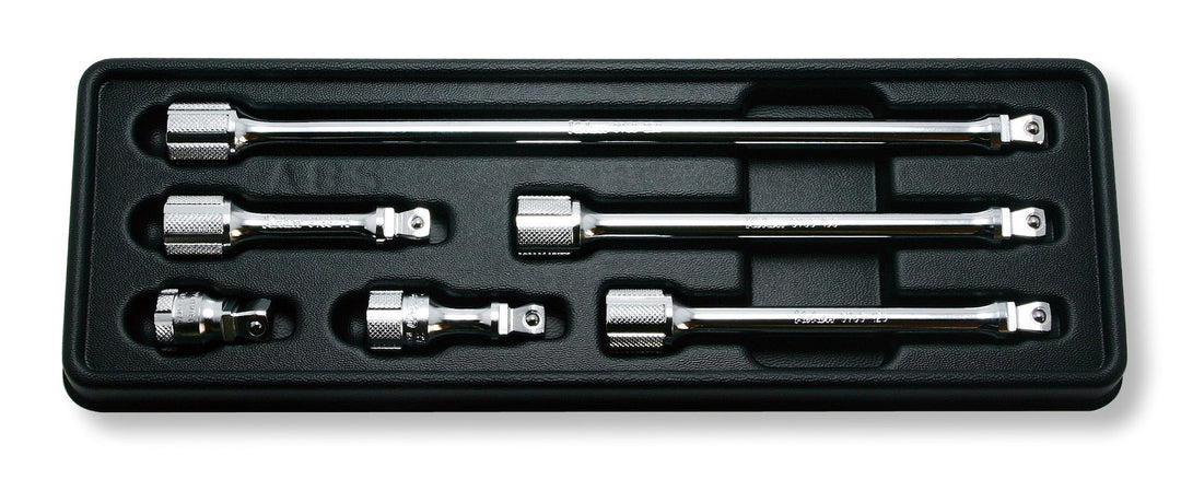 [PK3763/6] Ko-ken(コーケン) 3/8"(9.5mm)SQ. オフセットエクステンションバーセット 6ヶ組 セット品6個 - MisakaZoo