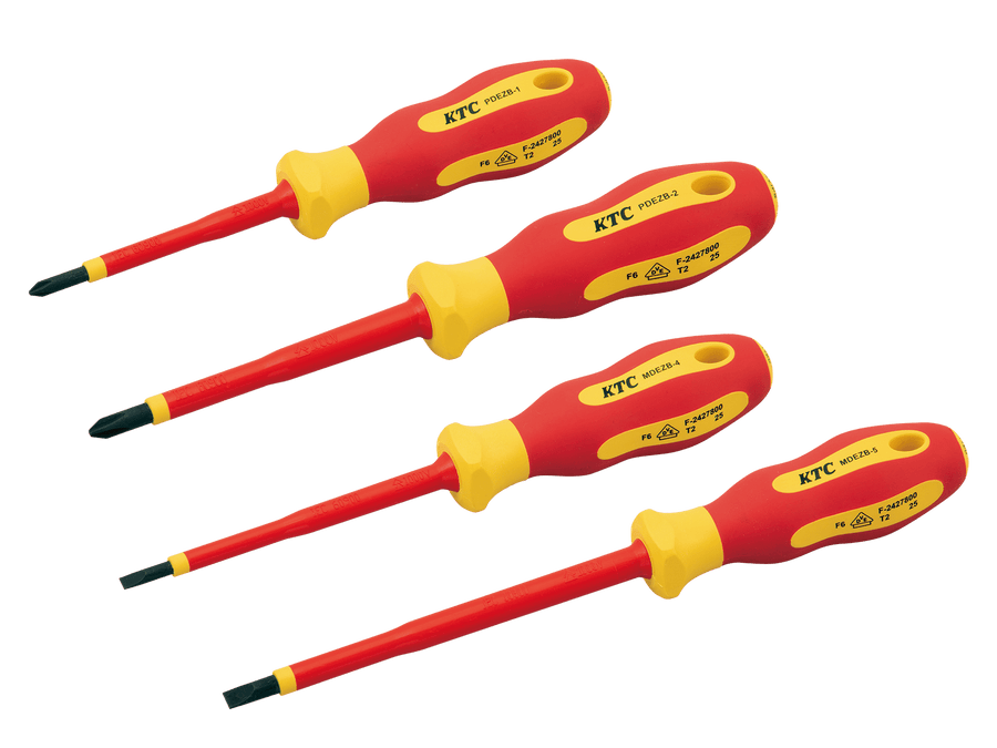 [PMDEZB4] KTC(京都機械工具)絶縁ドライバセット[4本組] セット品4点 - MisakaZoo