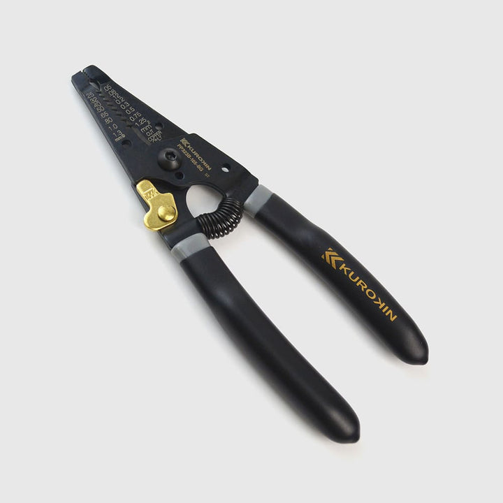 [PP323B-165-BG] KUROKIN 黒金(Black & Gold) ワイヤーストリッパ（バネ付） 単品1丁 - MisakaZoo
