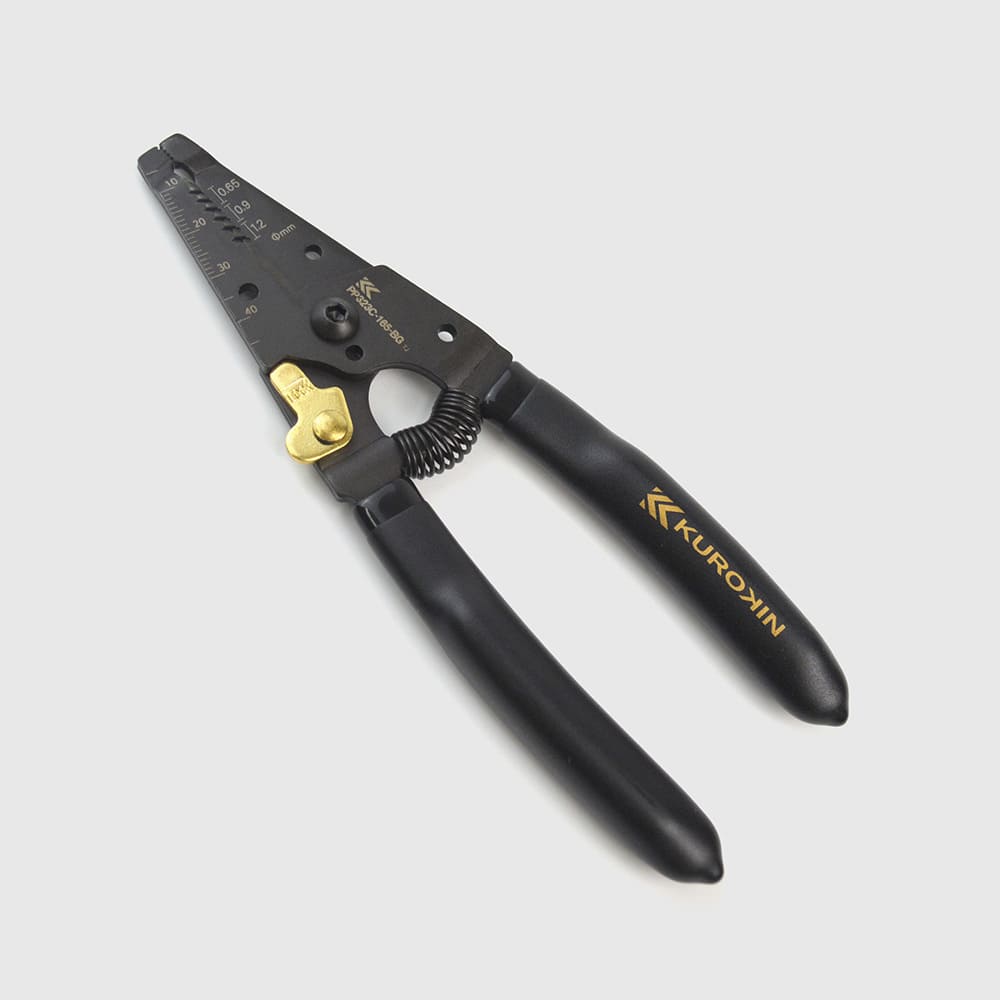 [PP323C-165-BG] KUROKIN 黒金(Black & Gold) ワイヤーストリッパ C型 単品1丁 - MisakaZoo