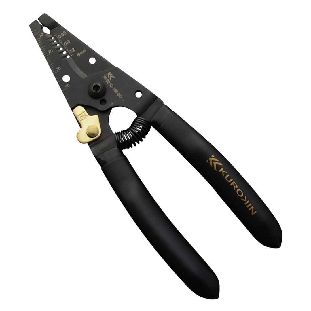 [PP323C-165-BG] KUROKIN 黒金(Black & Gold) ワイヤーストリッパ C型 単品1丁 - MisakaZoo