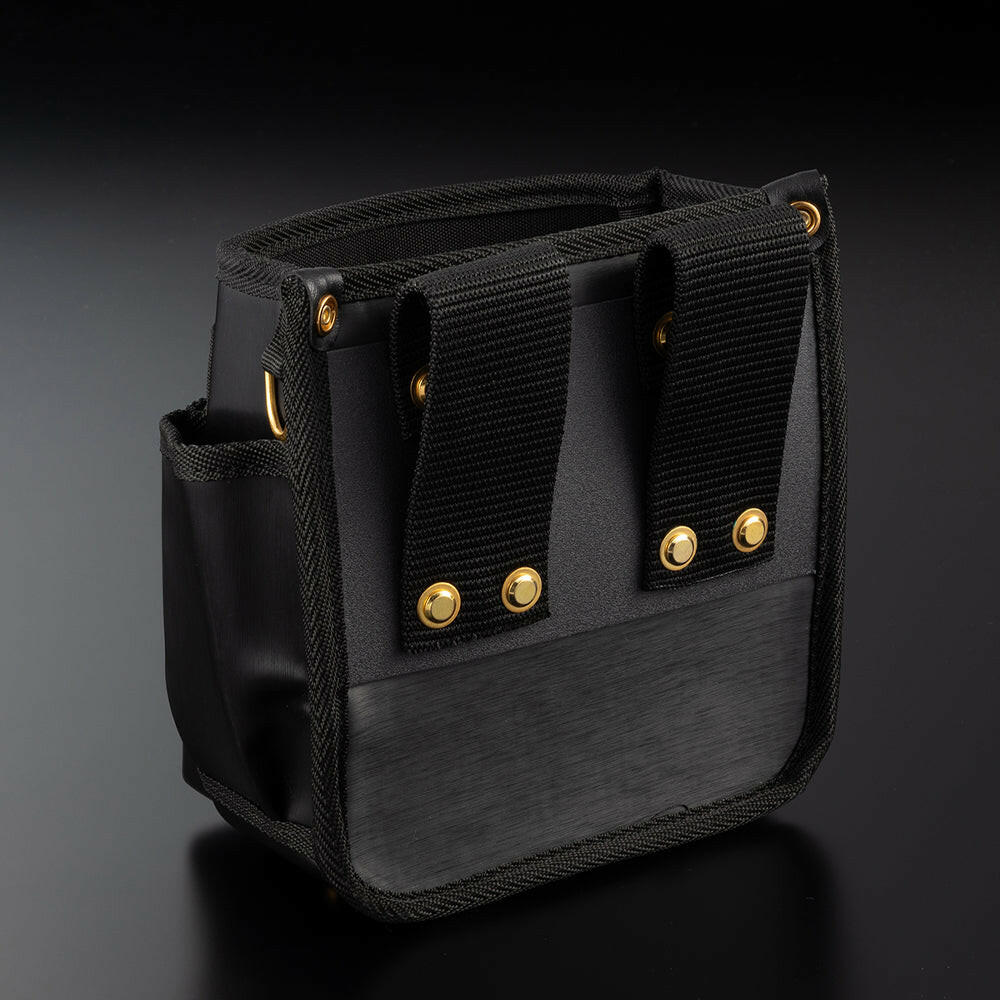 [PS-23BG] KUROKIN 黒金(Black & Gold) 腰袋スタンダード3段 単品1個 - MisakaZoo