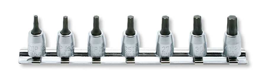 [RS2025/7-IP] Ko-ken(コーケン) 1/4"(6.35mm)SQ. トルクスプラスビットソケットレールセット 全長28mm 7ヶ組 セット品7個 - MisakaZoo