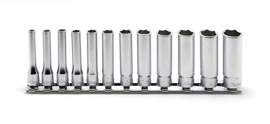 [RS2300M/12] Ko-ken(コーケン) 1/4"(6.35mm)SQ. 6角ディープソケットレールセット 12ヶ組 セット品12個 - MisakaZoo