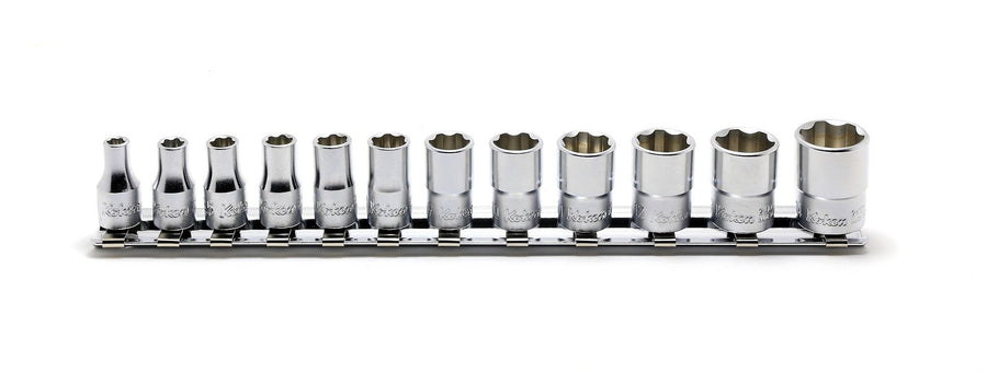 [RS2410M/12] Ko-ken(コーケン) 1/4"(6.35mm)SQ. サーフェイスソケットレールセット 12ヶ組 セット品12個 - MisakaZoo