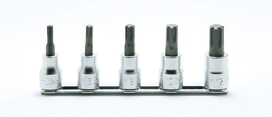 [RS3027/5-L50] Ko-ken(コーケン) 3/8"(9.5mm)SQ. CVビットソケットレールセット 全長50mm 5ヶ組 セット品5個 - MisakaZoo
