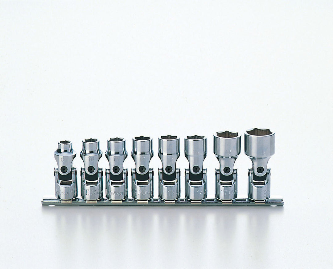 [RS3440A/8] Ko-ken(コーケン) 3/8"(9.5mm)SQ. 12角ユニバーサルソケットレールセット 8ヶ組 セット品8個 - MisakaZoo