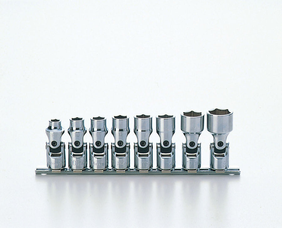 [RS3440M/8] Ko-ken(コーケン) 3/8"(9.5mm)SQ. 6角ユニバーサルソケットレールセット 8ヶ組 セット品8個 - MisakaZoo