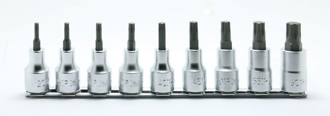 [RS4025/9-IP] Ko-ken(コーケン) 1/2"(12.7mm)SQ. トルクスプラスビットソケットレールセット 全長60mm 9ヶ組 セット品9個 - MisakaZoo
