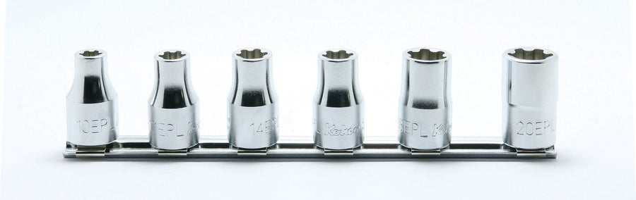 [RS4425/6-EPL] Ko-ken(コーケン) 1/2"(12.7mm)SQ. トルクスプラスソケットレールセット 6ヶ組 セット品6個 - MisakaZoo