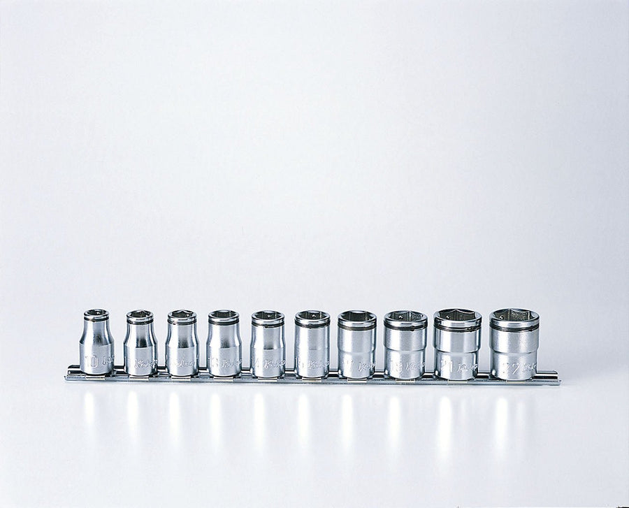 [RS4450M/10] Ko-ken(コーケン) 1/2"(12.7mm)SQ. ナットグリップソケットレールセット 10ヶ組 セット品10個 - MisakaZoo