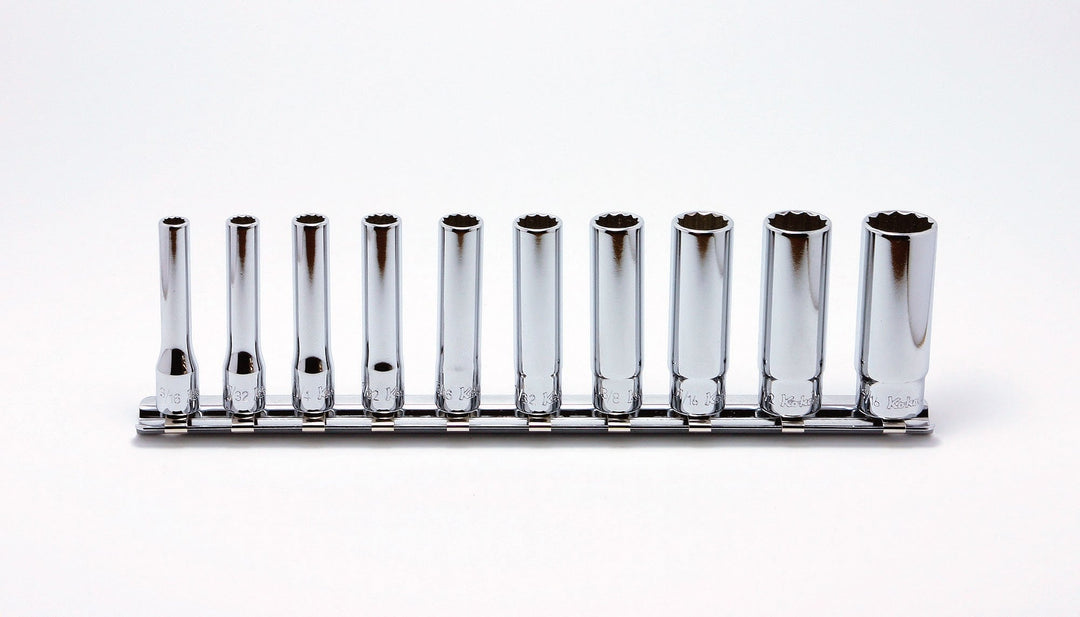 [RSAS2305A/10] Ko-ken(コーケン) 1/4"(6.35mm)SQ. 12角ディープソケット(航空規格(AS954)ソケット)レールセット 10ヶ組 セット品10個 - MisakaZoo