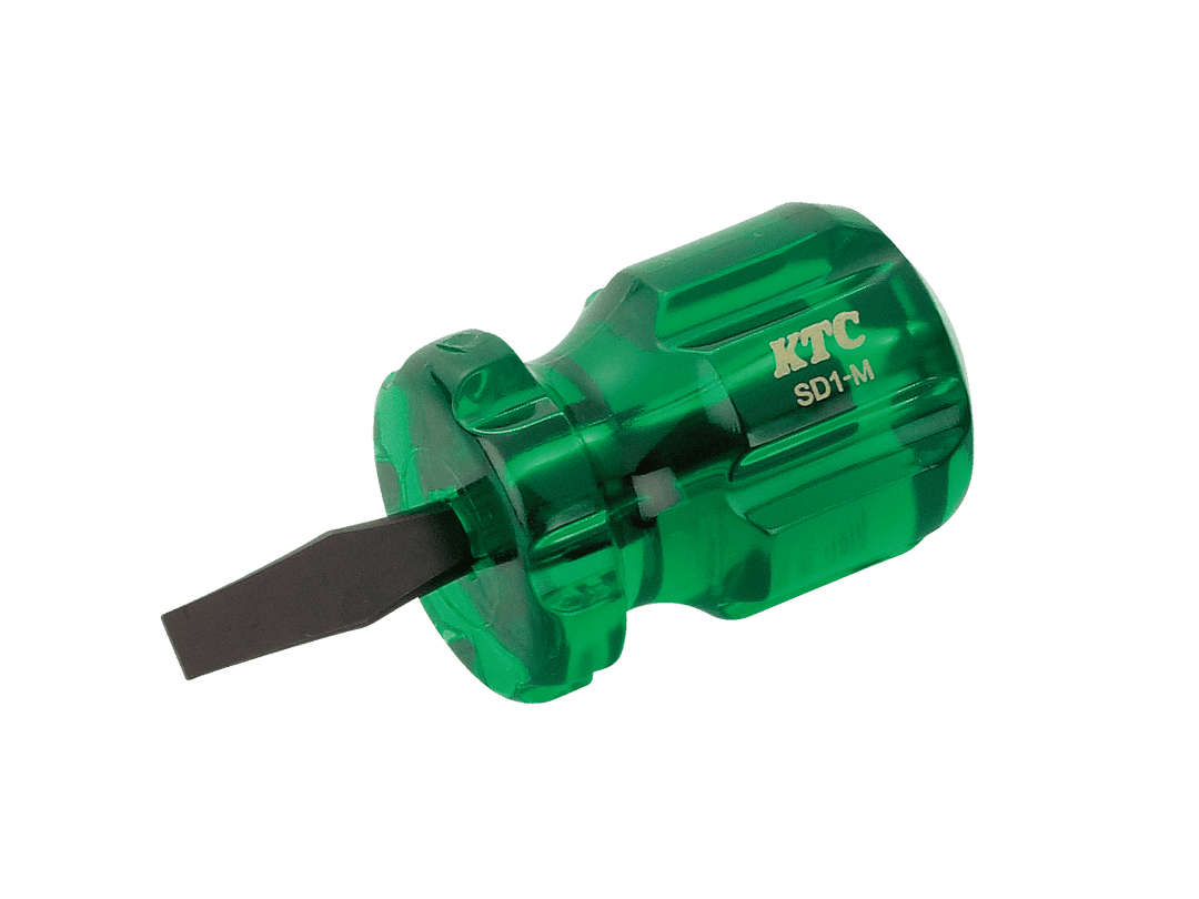 [SD1-M] KTC(京都機械工具)樹脂柄スタッビドライバ マイナス（全長72mm） 単品1本 - MisakaZoo