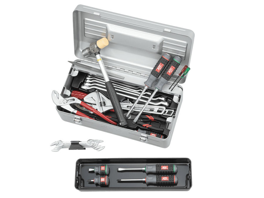 [SK0312S] KTC(京都機械工具)工具セット（片開きメタルケースタイプ）［31点］ セット品31点 - MisakaZoo