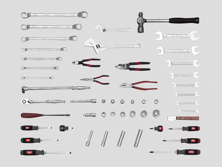 [SK304] KTC(京都機械工具)大型車整備用工具セット［52点］ セット品52点 - MisakaZoo