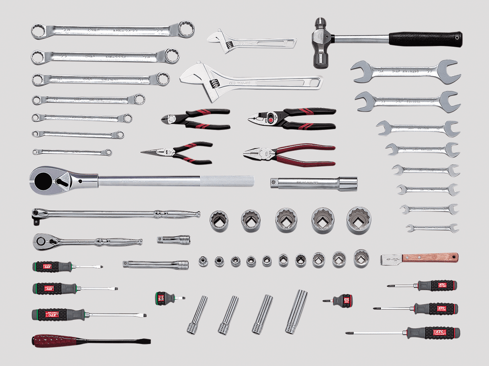 [SK314A] KTC(京都機械工具)大型車整備用工具セット［57点］ セット品57点 - MisakaZoo