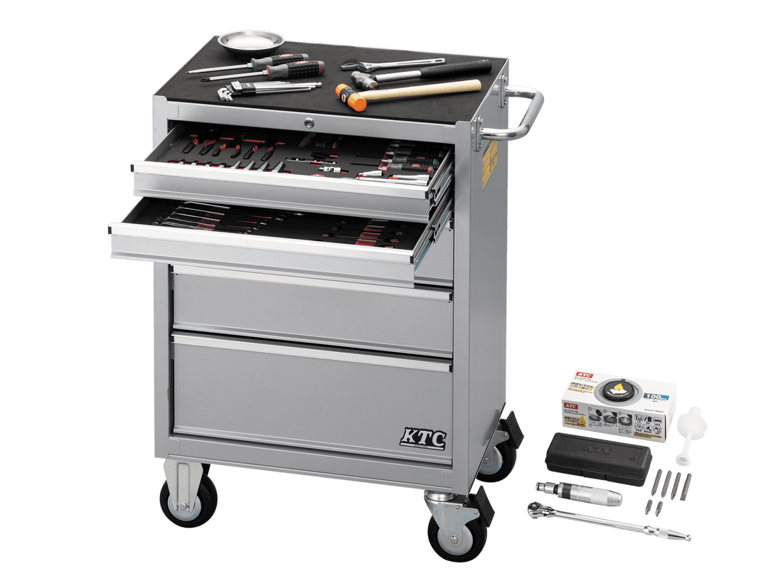 [SK3721RX] KTC(京都機械工具)工具セット（ローラーキャビネットタイプ）［72点］（レッド） セット品72点 - MisakaZoo