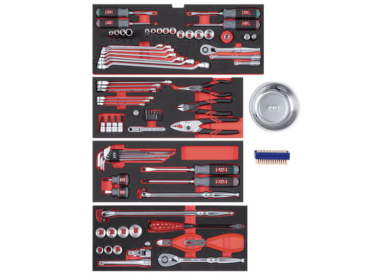 [SK7722XS] KTC(京都機械工具)工具セット（チェストタイプ）［72点］（シルバー） セット品72点 - MisakaZoo