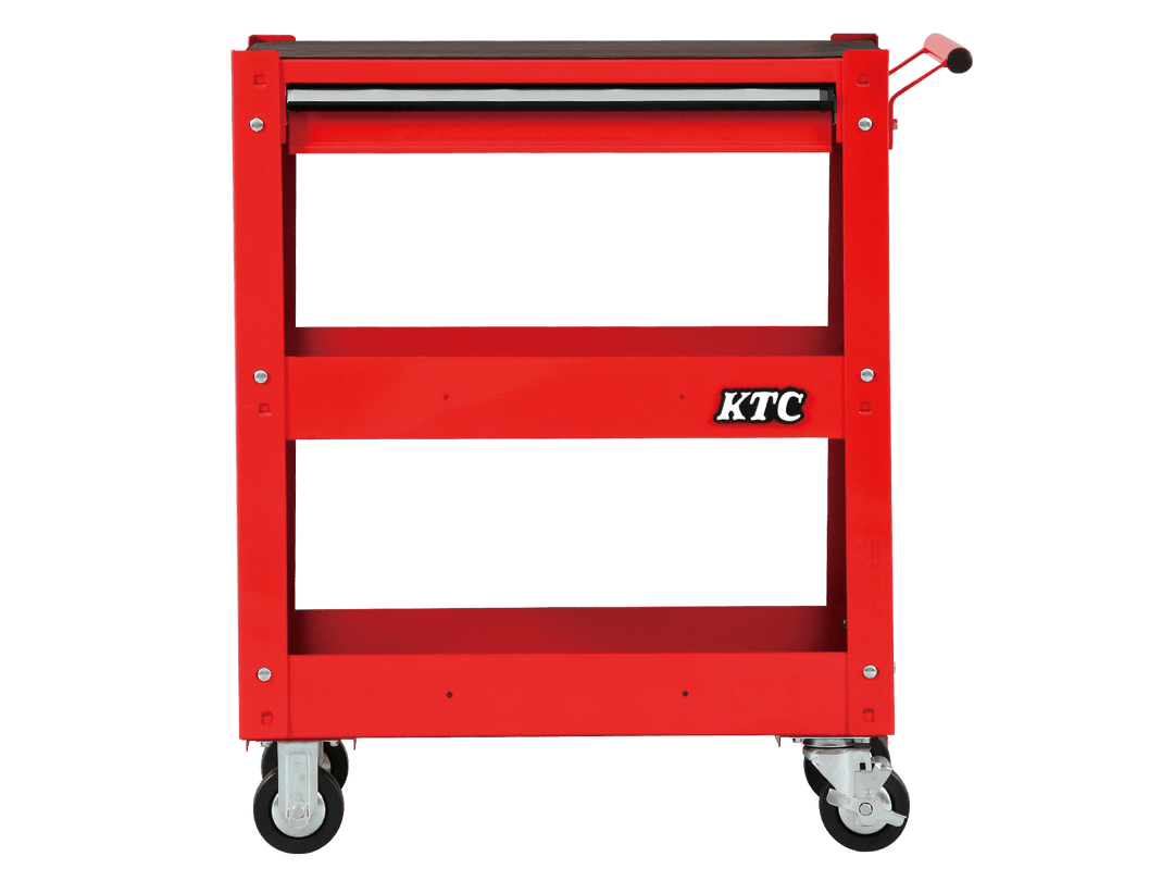 [SKX2613] KTC(京都機械工具)ワゴン（3段1引出し）（W715×D410×H880 レッド） 単品1台 - MisakaZoo