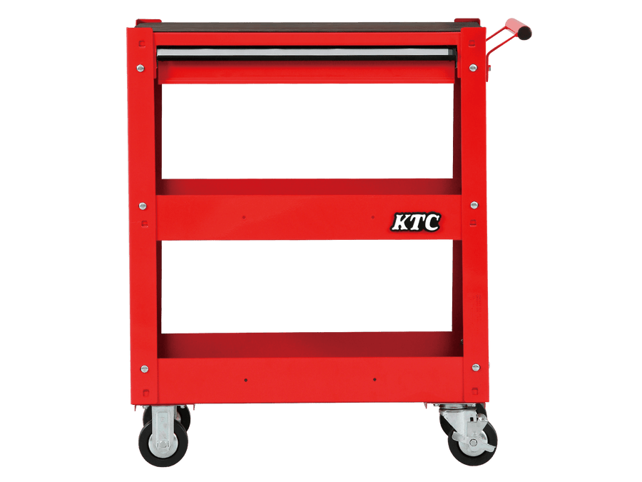 [SKX2613] KTC(京都機械工具)ワゴン（3段1引出し）（W715×D410×H880 レッド） 単品1台 - MisakaZoo