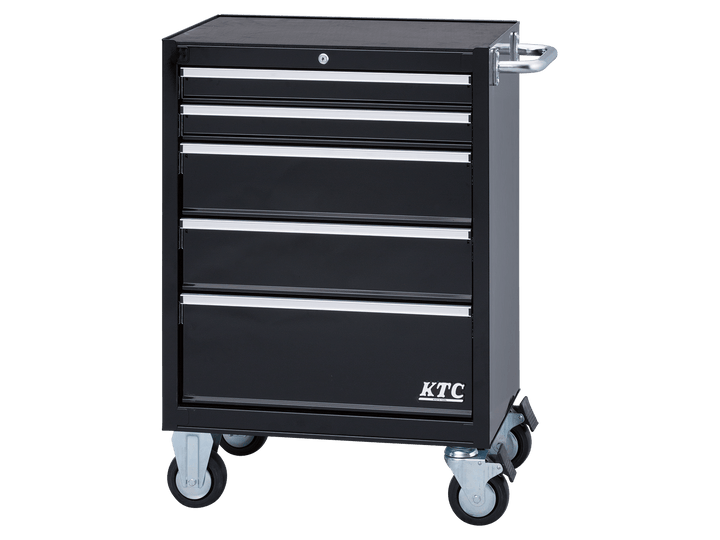 [SKX3805S] KTC(京都機械工具)ローラーキャビネット（5段5引出し）（W680×D460×H975 シルバー） 単品1台 - MisakaZoo