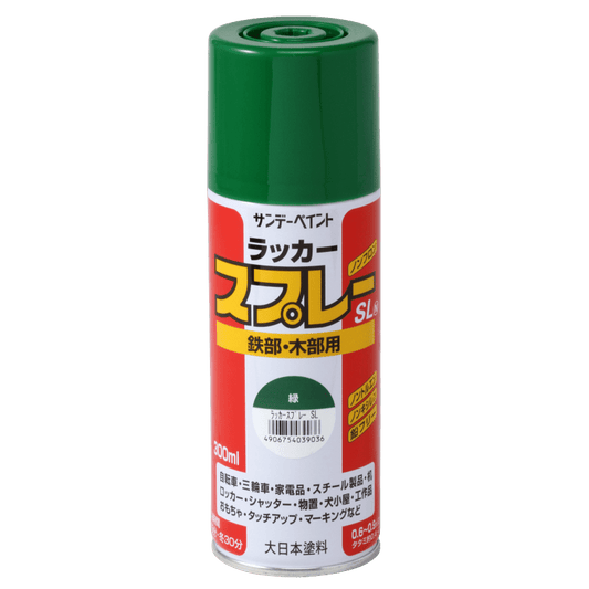サンデーペイント(大日本塗料)　ラッカースプレーSL　300ml　カラー21色　バラ1本 - MisakaZoo