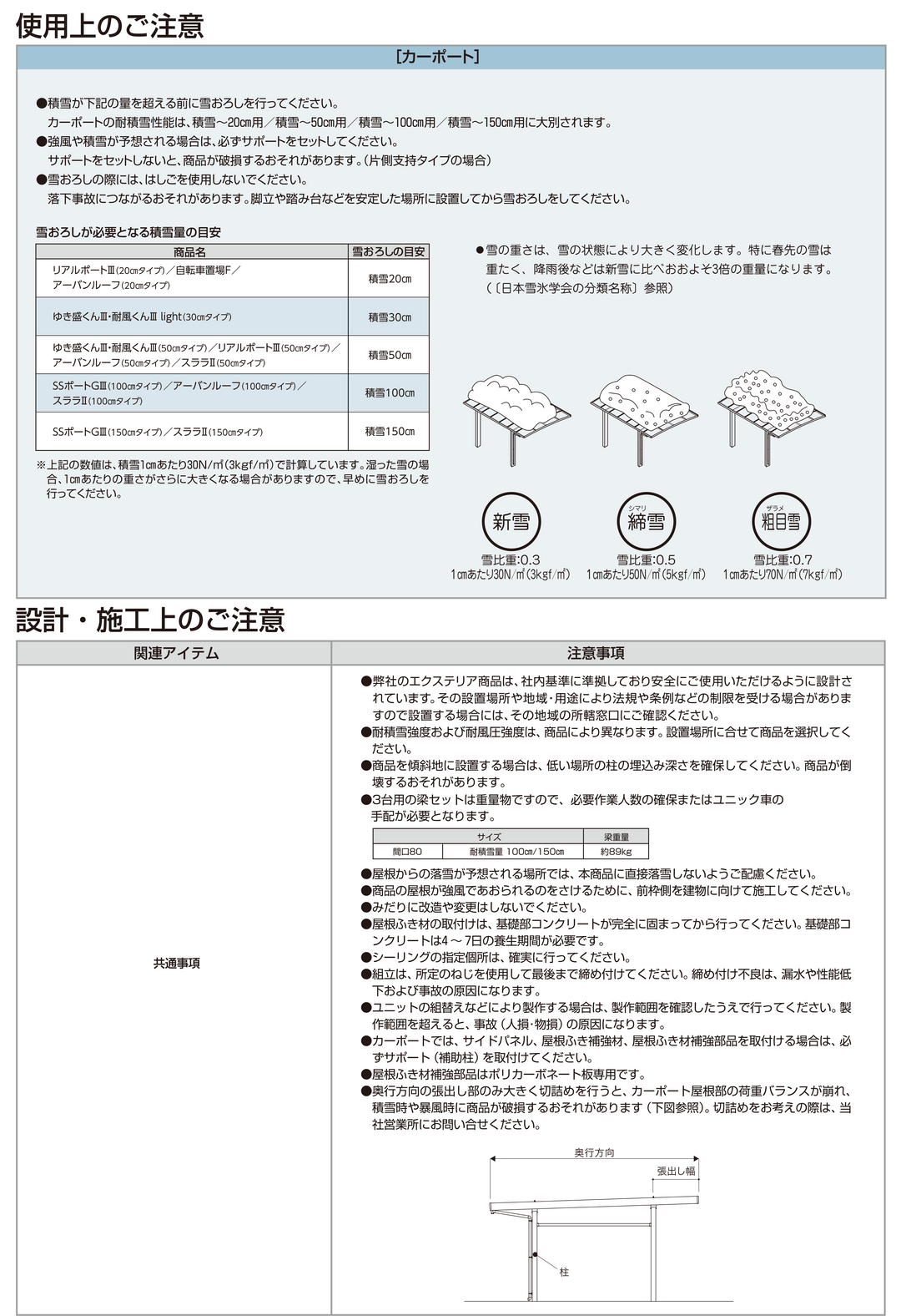 耐積雪100cmタイプ [EL55-W55-18SA｜サイズ5432mm x 7270mm｜Aタイプ間口延長セット 2台用+α] ダイセン(Daisen) カーポート SSポートGIII