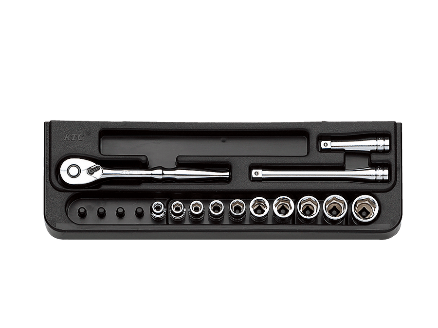 [TB210] KTC(京都機械工具)6.3sq.ソケットレンチセット[13点] セット品13点 - MisakaZoo