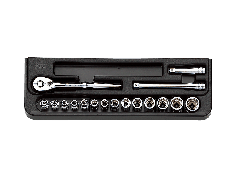 [TB214] KTC(京都機械工具)6.3sq.ソケットレンチセット[17点] セット品17点 - MisakaZoo